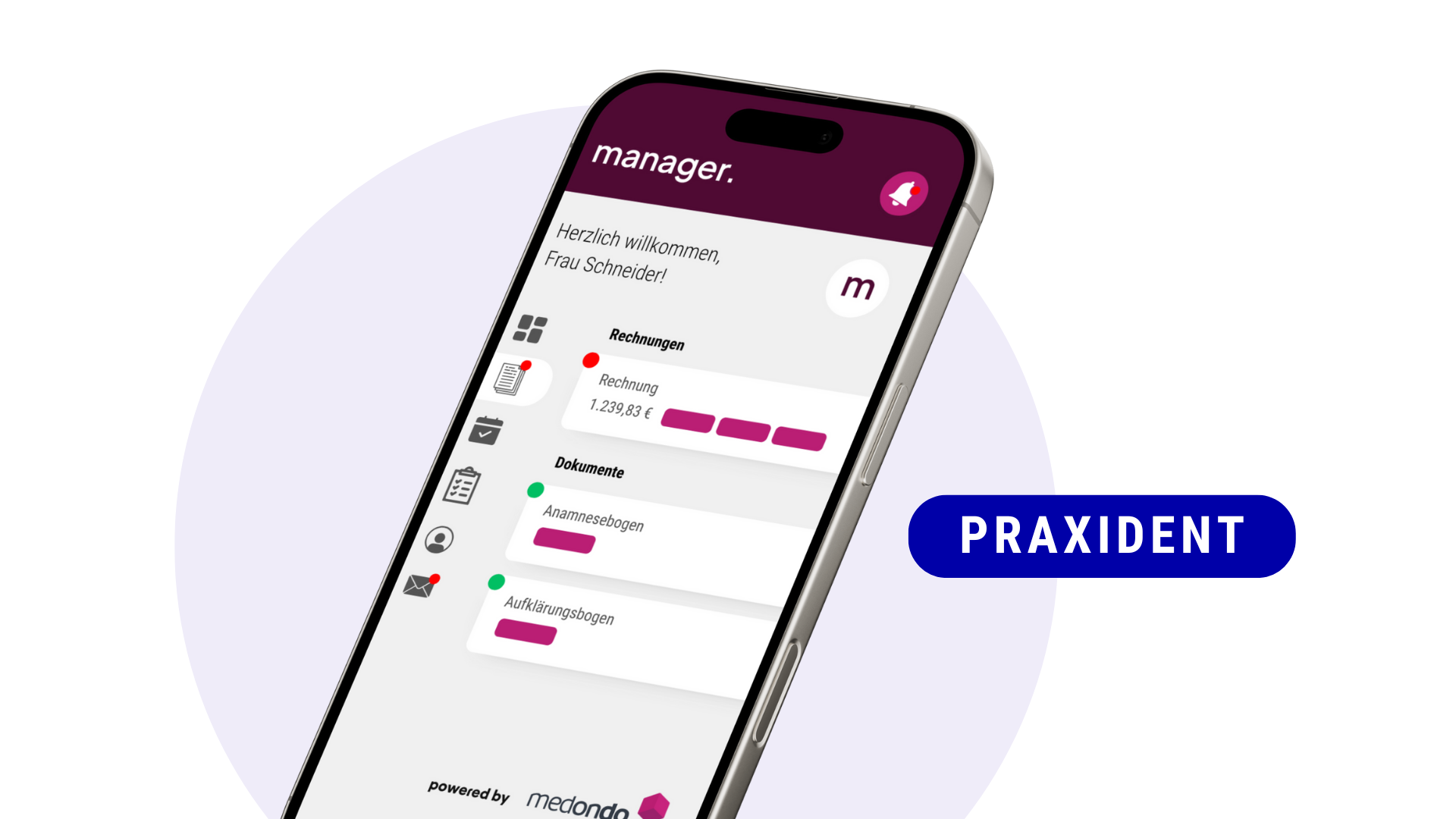 Digitaler Rechnungsupload mit Praxident