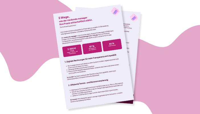 Factsheet wirtschaftliche Praxis
