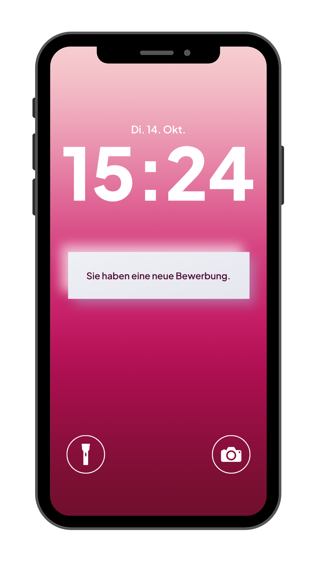 recruiter Benachrichtigung auf Smartphone